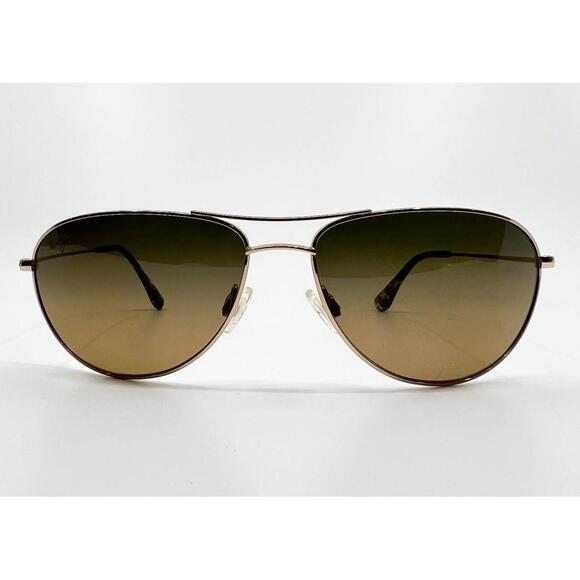 Maui Jim MJ 772-16 SEA HOUSE Gold /Brown Lenses Polarized Sunglasses 6145